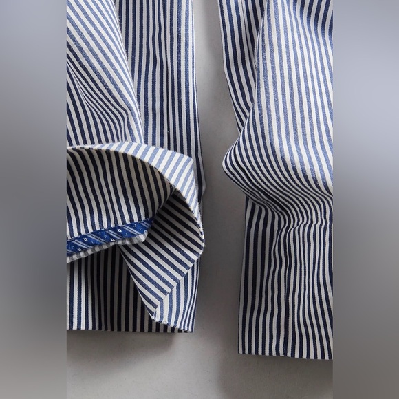 Free People Buckle Back Stripe Trousers - Picture 6 of 10